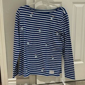 Authentic Talbots Tee - Embroidered Frenchie